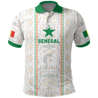 Custom Senegal Football 2026 Polo Shirt Car Rapide-Inspired Pattern