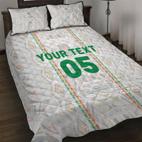 Custom Senegal Football 2026 Quilt Bed Set Car Rapide-Inspired Pattern