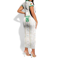 Custom Senegal Football 2026 Short Sleeve Bodycon Dress Car Rapide-Inspired Pattern
