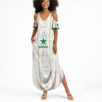Custom Senegal Football 2026 Summer Maxi Dress Car Rapide-Inspired Pattern