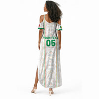 Custom Senegal Football 2026 Summer Maxi Dress Car Rapide-Inspired Pattern
