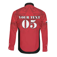 Custom Egypt Football 2026 Long Sleeve Button Shirt Go Pharaohs Special Style