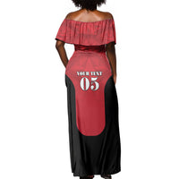 Custom Egypt Football 2026 Off Shoulder Maxi Dress Go Pharaohs Special Style