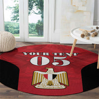Custom Egypt Football 2026 Round Carpet Go Pharaohs Special Style