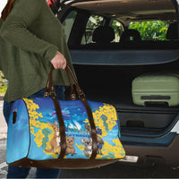 Happy Australia Flag Day Travel Bag Aussie Animals Grunge Style