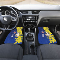 Australia Cockatoo Car Mats Aussie Flag With Golden Wattle