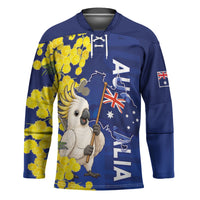 Australia Cockatoo Hockey Jersey Aussie Flag With Golden Wattle