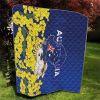 Australia Cockatoo Quilt Aussie Flag With Golden Wattle