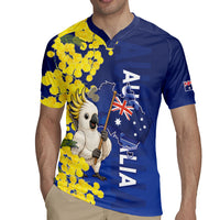 Australia Cockatoo Rugby Jersey Aussie Flag With Golden Wattle