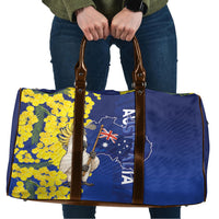 Australia Cockatoo Travel Bag Aussie Flag With Golden Wattle