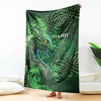 Personalized Ireland Celtic Blanket Irish Roots Dragon Soul - Wonder Print Shop