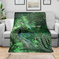 Personalized Ireland Celtic Blanket Irish Roots Dragon Soul - Wonder Print Shop