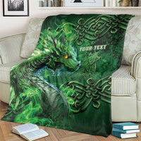 Personalized Ireland Celtic Blanket Irish Roots Dragon Soul - Wonder Print Shop