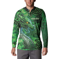 Personalized Ireland Celtic Button Sweatshirt Irish Roots Dragon Soul - Wonder Print Shop