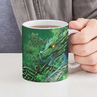 Personalized Ireland Celtic Ceramic Mug Irish Roots Dragon Soul - Wonder Print Shop