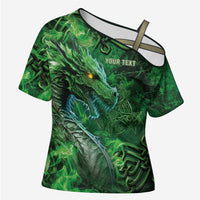 Personalized Ireland Celtic Cross Shoulder Shirt Irish Roots Dragon Soul - Wonder Print Shop