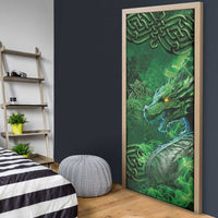 Personalized Ireland Celtic Door Cover Irish Roots Dragon Soul - Wonder Print Shop