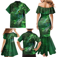 Personalized Ireland Celtic Family Matching Mermaid Dress and Hawaiian Shirt Irish Roots Dragon Soul - Wonder Print Shop