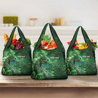 Personalized Ireland Celtic Grocery Bag Irish Roots Dragon Soul - Wonder Print Shop