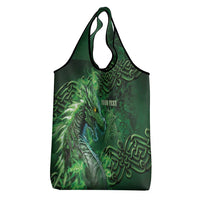 Personalized Ireland Celtic Grocery Bag Irish Roots Dragon Soul - Wonder Print Shop
