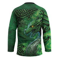 Personalized Ireland Celtic Hockey Jersey Irish Roots Dragon Soul - Wonder Print Shop