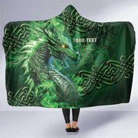 Personalized Ireland Celtic Hooded Blanket Irish Roots Dragon Soul - Wonder Print Shop