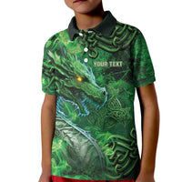 Personalized Ireland Celtic Kid Polo Shirt Irish Roots Dragon Soul - Wonder Print Shop