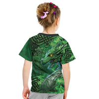 Personalized Ireland Celtic Kid T Shirt Irish Roots Dragon Soul - Wonder Print Shop