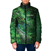 Personalized Ireland Celtic Padded Jacket Irish Roots Dragon Soul - Wonder Print Shop
