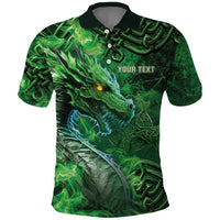 Personalized Ireland Celtic Polo Shirt Irish Roots Dragon Soul - Wonder Print Shop