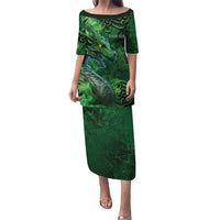 Personalized Ireland Celtic Puletasi Irish Roots Dragon Soul - Wonder Print Shop