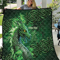 Personalized Ireland Celtic Quilt Irish Roots Dragon Soul - Wonder Print Shop