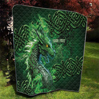 Personalized Ireland Celtic Quilt Irish Roots Dragon Soul - Wonder Print Shop