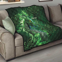Personalized Ireland Celtic Quilt Irish Roots Dragon Soul - Wonder Print Shop