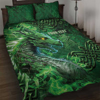 Personalized Ireland Celtic Quilt Bed Set Irish Roots Dragon Soul - Wonder Print Shop