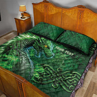 Personalized Ireland Celtic Quilt Bed Set Irish Roots Dragon Soul - Wonder Print Shop