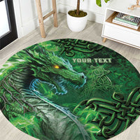 Personalized Ireland Celtic Round Carpet Irish Roots Dragon Soul - Wonder Print Shop