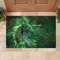 Personalized Ireland Celtic Rubber Doormat Irish Roots Dragon Soul - Wonder Print Shop