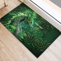 Personalized Ireland Celtic Rubber Doormat Irish Roots Dragon Soul - Wonder Print Shop