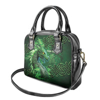 Personalized Ireland Celtic Shoulder Handbag Irish Roots Dragon Soul - Wonder Print Shop