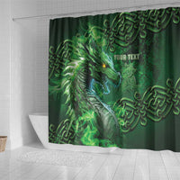 Personalized Ireland Celtic Shower Curtain Irish Roots Dragon Soul - Wonder Print Shop