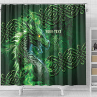 Personalized Ireland Celtic Shower Curtain Irish Roots Dragon Soul - Wonder Print Shop
