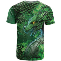Personalized Ireland Celtic T Shirt Irish Roots Dragon Soul - Wonder Print Shop