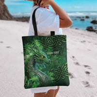 Personalized Ireland Celtic Tote Bag Irish Roots Dragon Soul - Wonder Print Shop