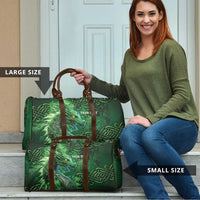 Personalized Ireland Celtic Travel Bag Irish Roots Dragon Soul - Wonder Print Shop