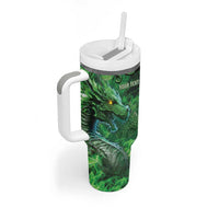Personalized Ireland Celtic Tumbler With Handle Irish Roots Dragon Soul - Wonder Print Shop
