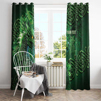 Personalized Ireland Celtic Window Curtain Irish Roots Dragon Soul - Wonder Print Shop