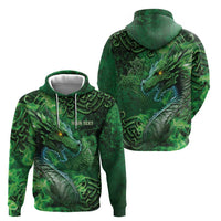 Personalized Ireland Celtic Zip Hoodie Irish Roots Dragon Soul - Wonder Print Shop
