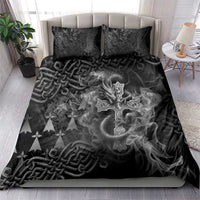 Brittany Celtic Cross Bedding Set Fantasy Celtic Dragon - Wonder Print Shop