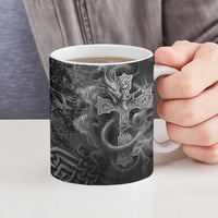 Brittany Celtic Cross Ceramic Mug Fantasy Celtic Dragon - Wonder Print Shop